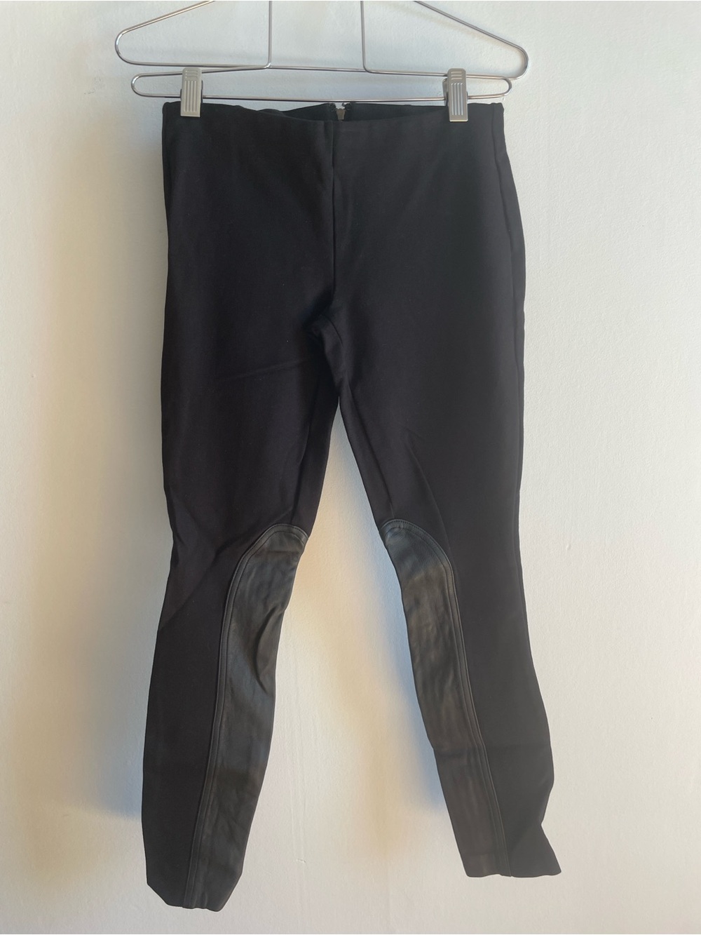 J. Crew Black Riding-Style Stretch Pants with Knee Grips